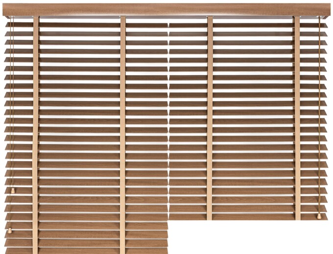 Brazowa-Zaluzja-Drewniana-Lipowa-Kolor-OREGANO-Flip50-Dual-CLICKY-Duza