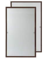 Brązowa-moskitiera-ramkowa-CLICKY-Buzz-Przod-tyl