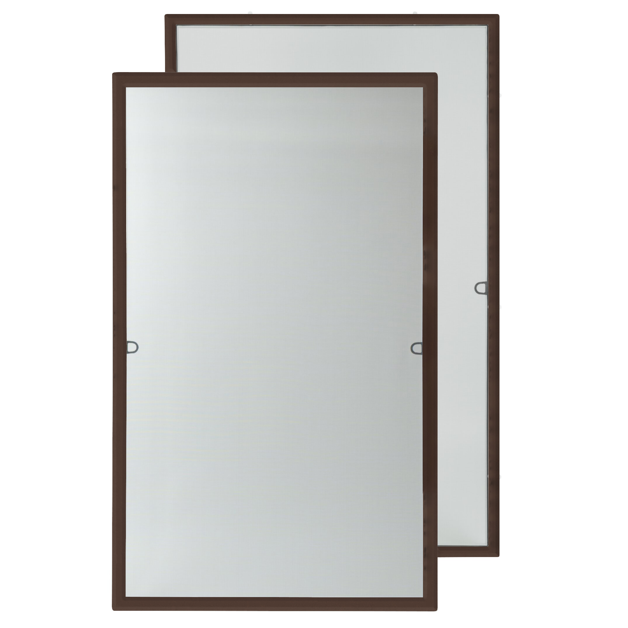 Brązowa-moskitiera-ramkowa-CLICKY-Buzz-Przod-tyl