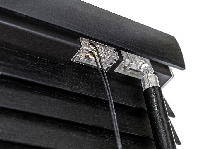 Czarny-ARABIKA-Zaluzje-bambusowe-Flip-25-CLICKY-Mechanizm