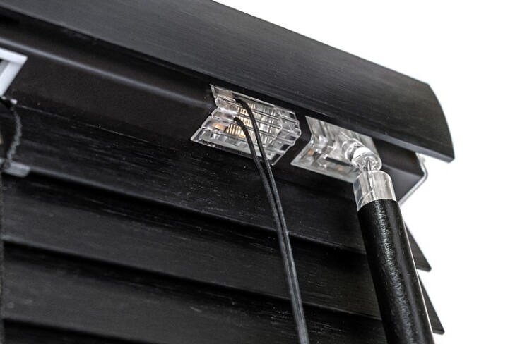 Czarny-ARABIKA-Zaluzje-bambusowe-Flip-25-CLICKY-Mechanizm