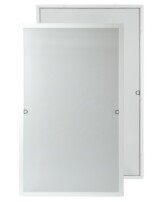 Biała moskitiera ramkowa CLICKY Buzz Przód - Tył