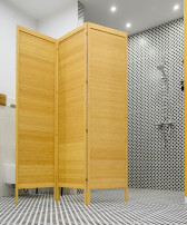 Parawan Louv 3 Parawan Louv w pokoju kąpielowym