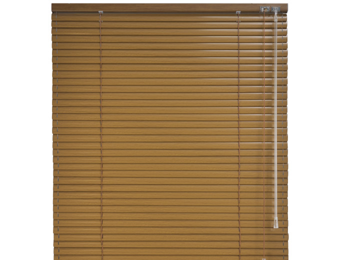 Żaluzje aluminiowe 25 mm kolor Ciemny dąb 772083 A2