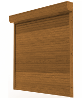 Roleta aluminia CLICKY Protect w kolorze Złoty Dąb