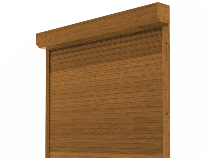 roleta-protect-złoty dąb Roleta aluminia CLICKY Protect w kolorze Złoty Dąb