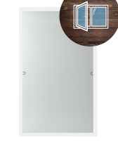 Moskitiera biała do okien drewnianych CLICKY Buzz Wood