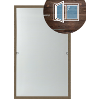 Moskitiera orzech do okien drewnianych CLICKY Buzz Wood