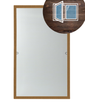 Moskitiera złoty dąb do okien drewnianych CLICKY Buzz Wood