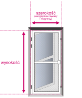 CLICKY Swing moskitiera drzwiowa - szerokość i wysokość CLICKY Swing moskitiera drzwiowa - szerokość i wysokość