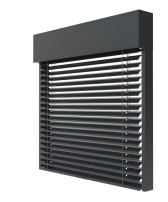 Żaluzja fasadowa C80 kolor 7016 render