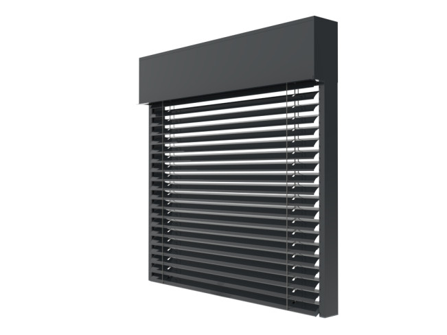 Żaluzja fasadowa C80 kolor 7016 render