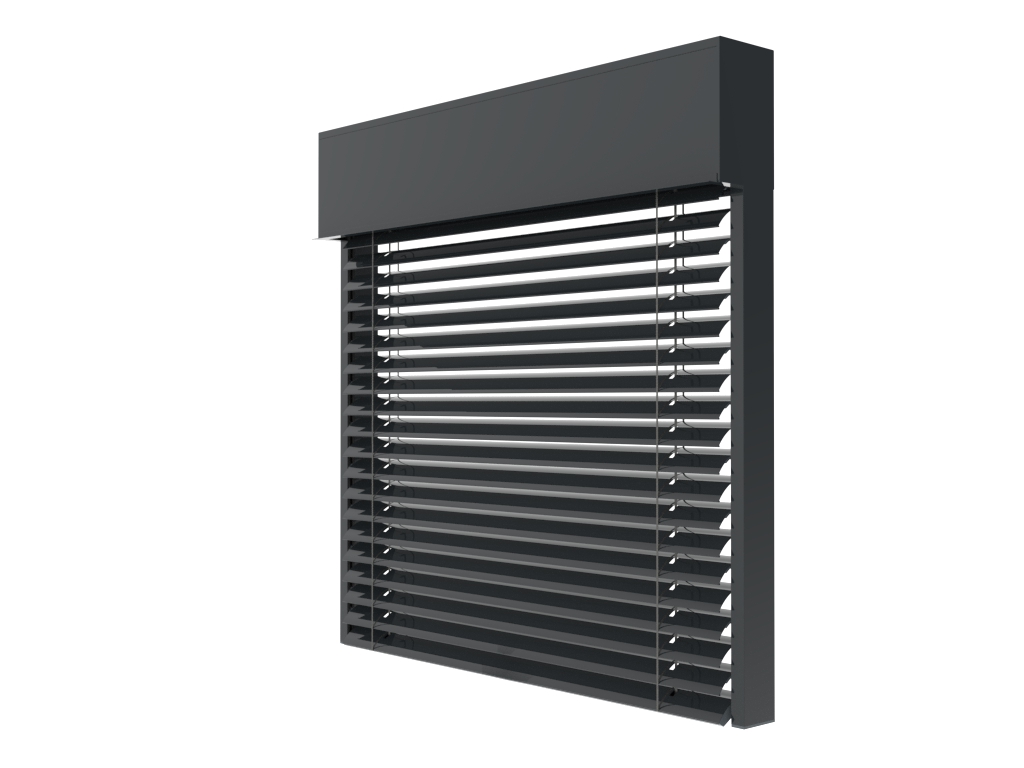 Żaluzja fasadowa C80 kolor 7016 render