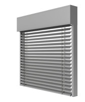Żaluzja fasadowa C80 kolor 9006 render
