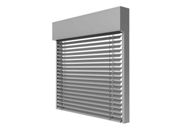 Żaluzja fasadowa C80 kolor 9006 render