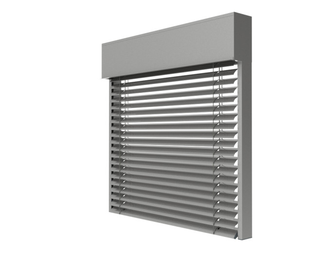 Żaluzja fasadowa C80 kolor 9007 render