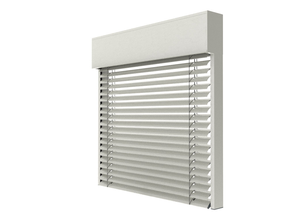 Żaluzja fasadowa C80 kolor 9016 render