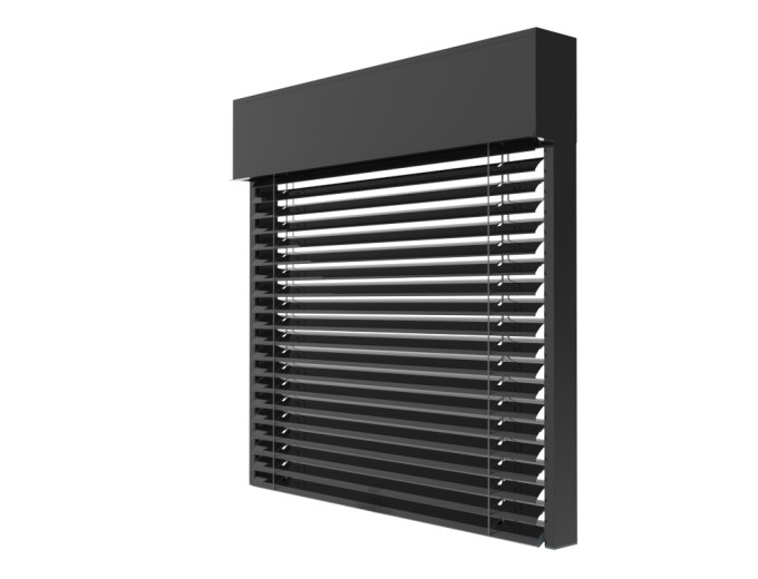 Żaluzja fasadowa C80 kolor 9017 render