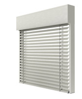 Żaluzja fasadowa C80F kolor 9016 render