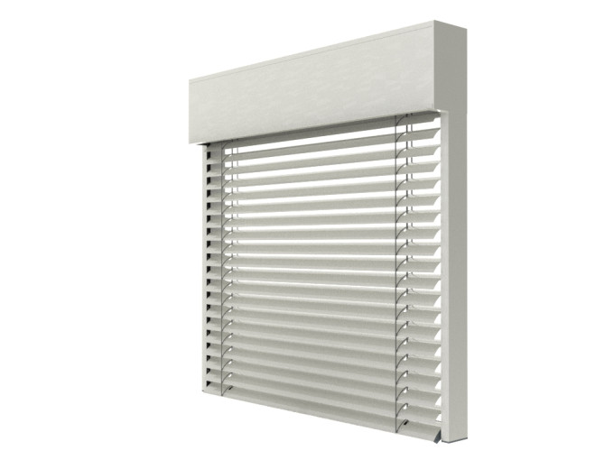 Żaluzja fasadowa C80F kolor 9016 render