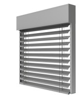 Żaluzja fasadowa Z90 kolor 9006 render