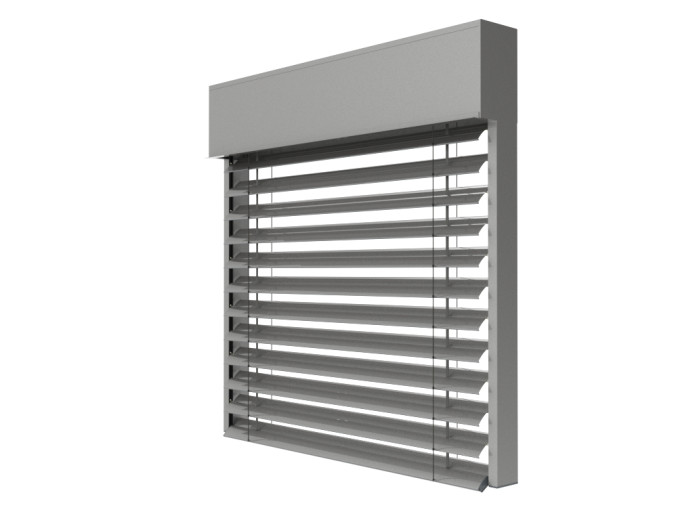 Żaluzja fasadowa Z90 kolor 9007 render