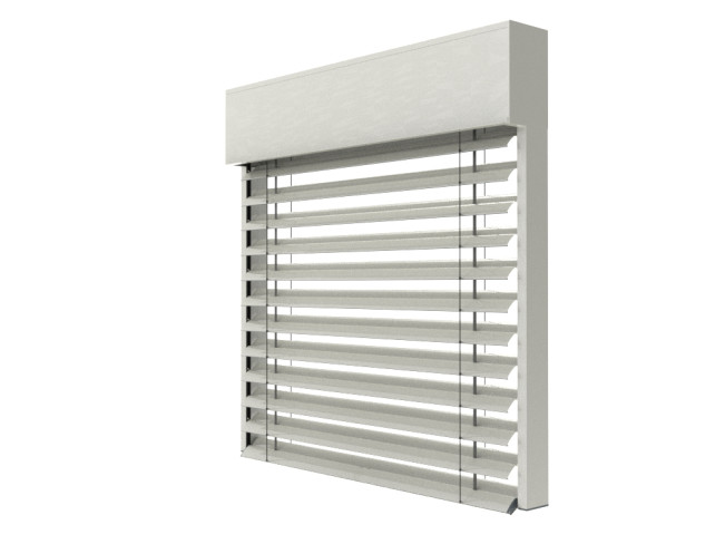 Żaluzja fasadowa Z90 kolor 9016 render