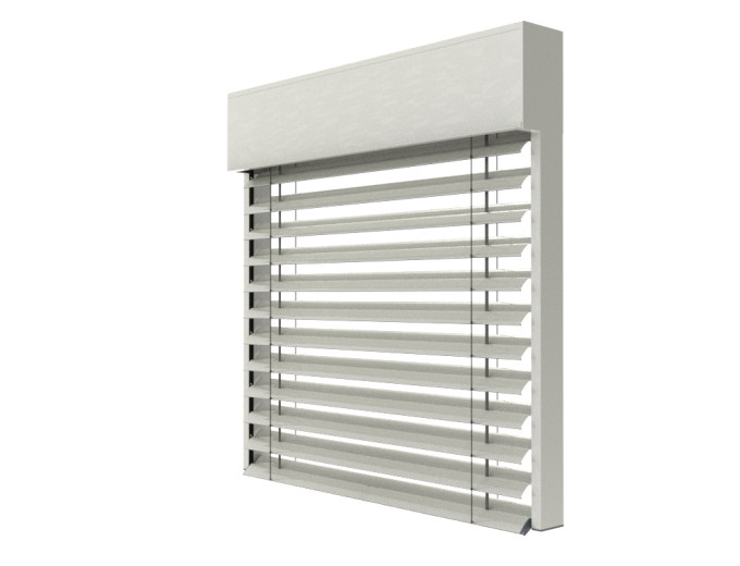 Żaluzja fasadowa Z90 kolor 9016 render