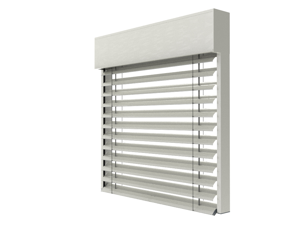 Żaluzja fasadowa Z90 kolor 9016 render