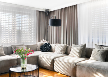 Żaluzje fasadowe widok od wewnątrz